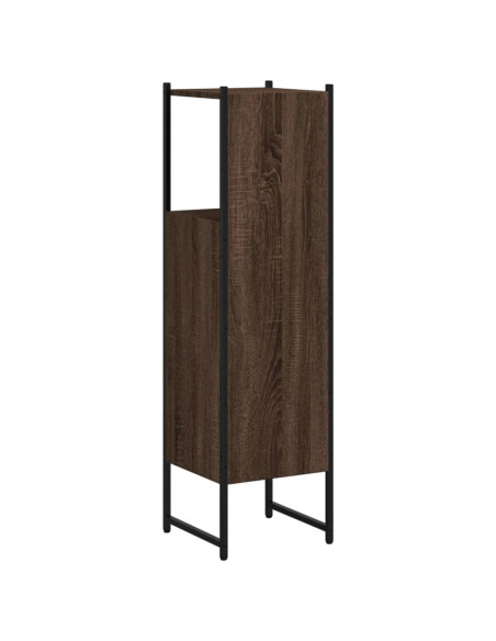 Mobile da Bagno Rovere Marrone 33x33x120,5 cm Legno Multistrato