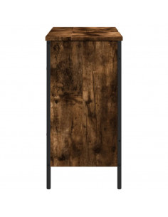 Mobile Lavabo Bagno Rovere Fumo 80x30x60 cm Legno Multistrato 2