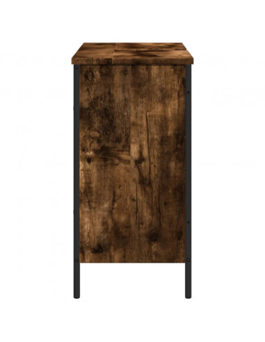 Mobile Lavabo Bagno Rovere Fumo 80x30x60 cm Legno Multistrato