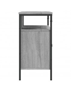 Mobile Lavabo Bagno Grigio Sonoma 80x30x60 cm Legno Multistrato 2
