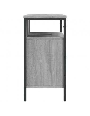 Mobile Lavabo Bagno Grigio Sonoma 80x30x60 cm Legno Multistrato