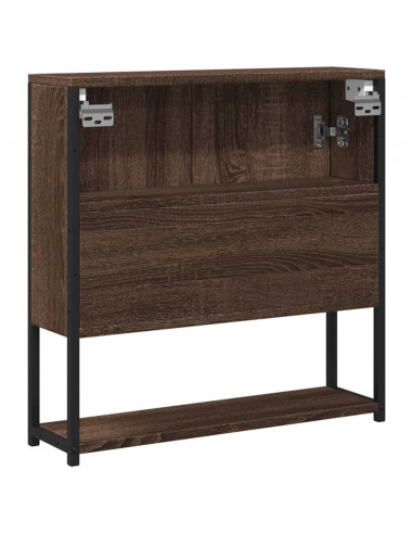 Mobile Bagno Specchio Rovere Marrone 60x16x60 Legno Multistrato