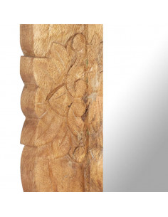 Specchio 80x50 cm in Legno Massello di Mango