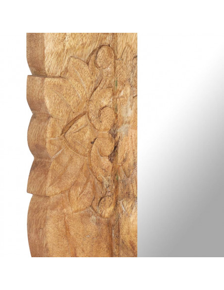 Specchio 80x50 cm in Legno Massello di Mango