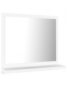 Specchio da Bagno Bianco 40x10,5x37 cm in Legno Multistrato 2