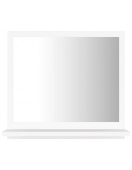 Specchio da Bagno Bianco 40x10,5x37 cm in Legno Multistrato
