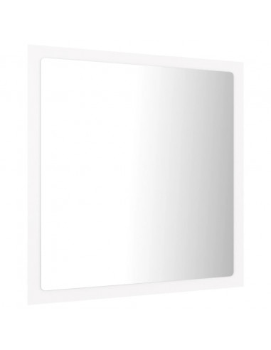 Specchio da Bagno con LED Bianco 40x8,5x37 cm in Acrilico