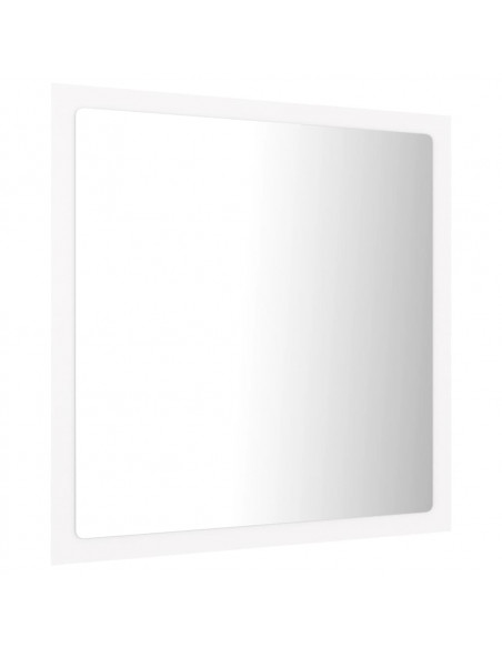 Specchio da Bagno con LED Bianco 40x8,5x37 cm in Acrilico