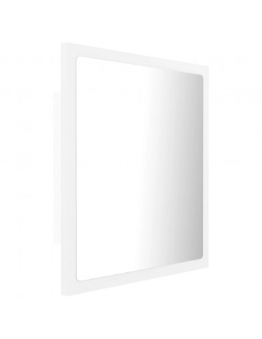 Specchio da Bagno con LED Bianco 40x8,5x37 cm in Acrilico