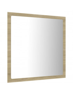 Specchio da Bagno LED Rovere Sonoma 40x8,5x37 cm in Acrilico 2