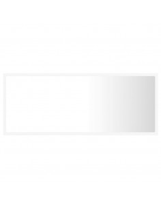 Specchio da Bagno con LED Bianco 100x8,5x37 cm in Acrilico 2