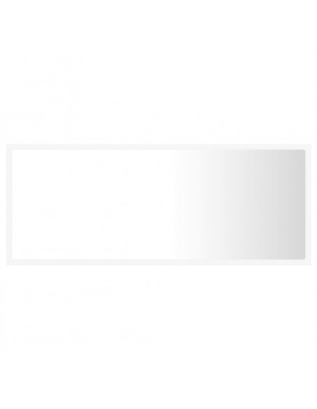 Specchio da Bagno con LED Bianco 100x8,5x37 cm in Acrilico