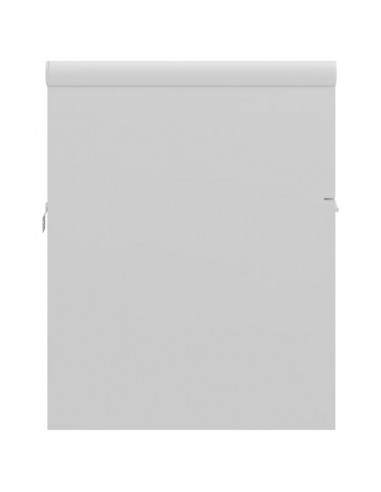 Mobile Bagno con Lavabo Integrato Bianco Lucido in Truciolato