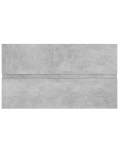 Mobile con Lavabo Integrato Grigio Cemento in Legno Multistrato 2