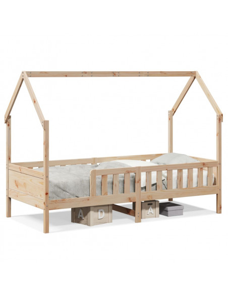 Giroletto Casetta per Bambini 80x200 cm Legno Massello di Pino