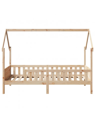 Giroletto Casetta per Bambini 80x200 cm Legno Massello di Pino