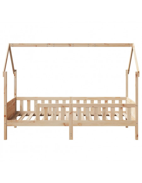 Giroletto Casetta per Bambini 80x200 cm Legno Massello di Pino