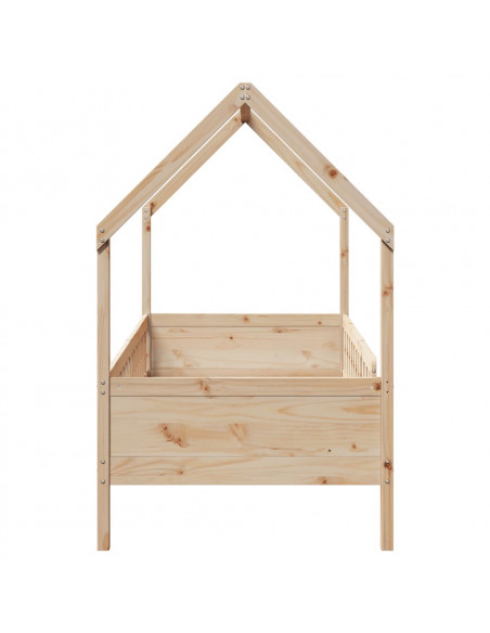 Giroletto Casetta per Bambini 80x200 cm Legno Massello di Pino