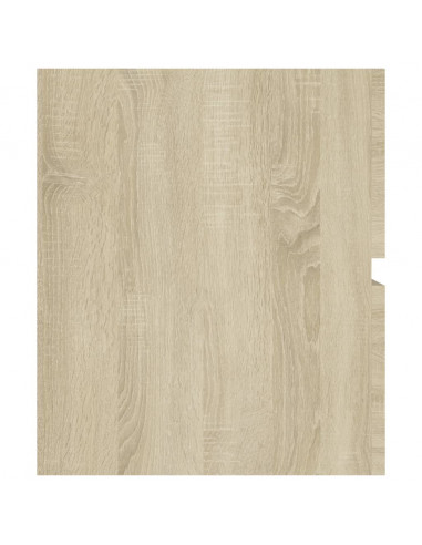 Mobile con Lavabo Integrato Rovere Sonoma in Legno Multistrato