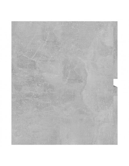 Mobile con Lavabo Integrato Grigio Cemento in Legno Multistrato