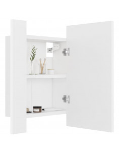 Specchio da Bagno con LED Bianco 40x12x45 cm in Acrilico 2