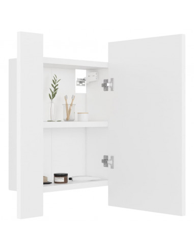 Specchio da Bagno con LED Bianco 40x12x45 cm in Acrilico