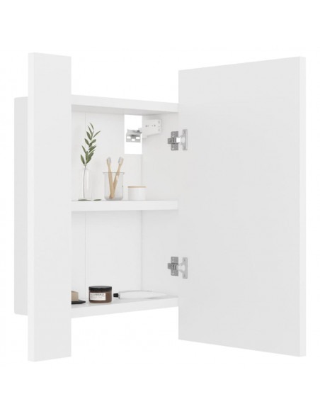 Specchio da Bagno con LED Bianco 40x12x45 cm in Acrilico