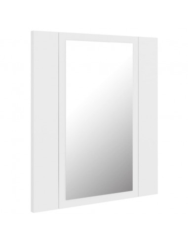 Specchio da Bagno con LED Bianco 40x12x45 cm in Acrilico