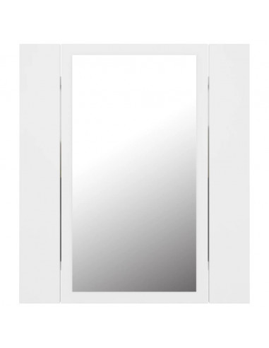 Specchio da Bagno con LED Bianco 40x12x45 cm in Acrilico