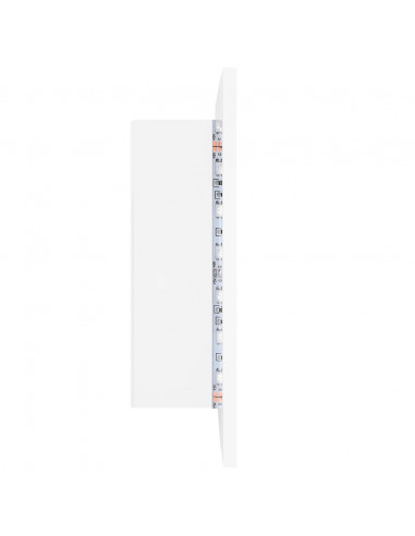 Armadietto a Specchio con Luci LED Bianco 60x12x45 in Acrilico
