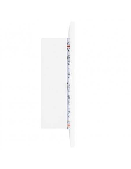 Armadietto a Specchio con Luci LED Bianco 60x12x45 in Acrilico