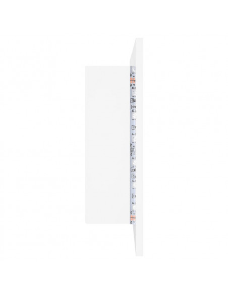 Armadietto a Specchio con Luci LED Bianco 80x12x45 in Acrilico
