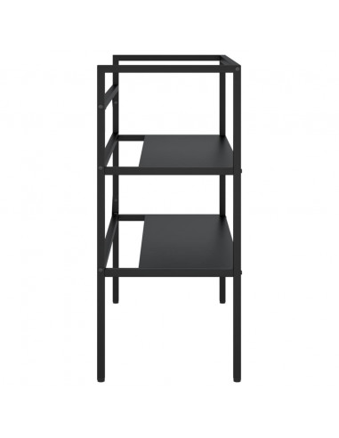 Struttura per Lavabo da Bagno Nera 79x38x83 cm in Ferro