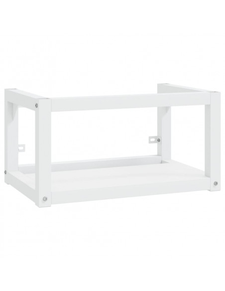 Struttura per Lavabo a Parete Bianca 59x38x31 cm in Ferro