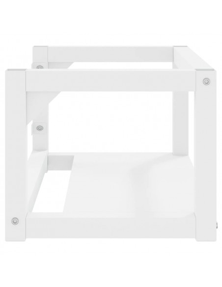 Struttura per Lavabo a Parete Bianca 59x38x31 cm in Ferro