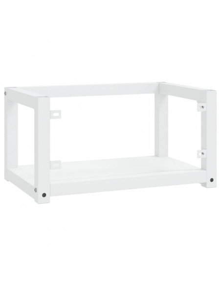 Struttura per Lavabo a Parete Bianca 59x38x31 cm in Ferro