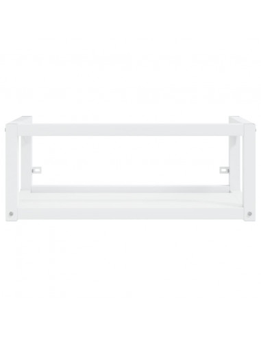 Struttura per Lavabo a Parete Bianca 79x38x31 cm in Ferro