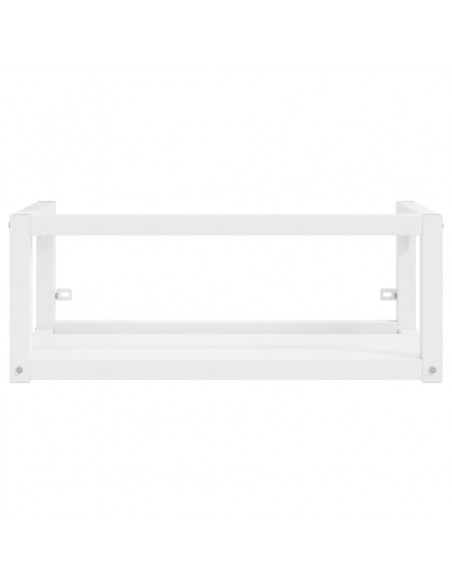 Struttura per Lavabo a Parete Bianca 79x38x31 cm in Ferro