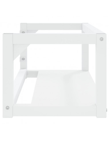Struttura per Lavabo a Parete Bianca 79x38x31 cm in Ferro