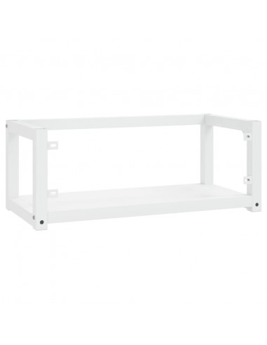 Struttura per Lavabo a Parete Bianca 79x38x31 cm in Ferro