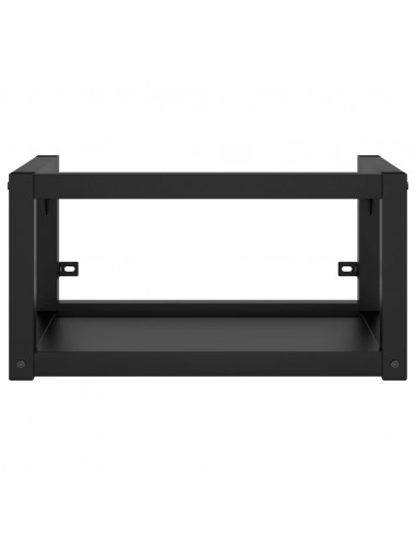 Struttura per Lavabo a Parete Nera 40x38x31 cm in Ferro