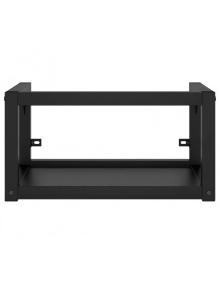 Struttura per Lavabo a Parete Nera 40x38x31 cm in Ferro