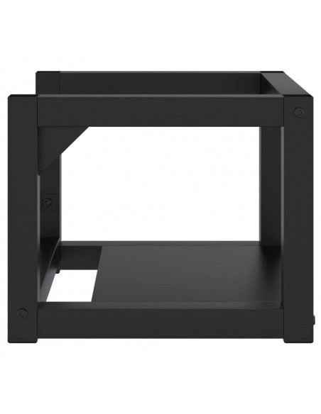 Struttura per Lavabo a Parete Nera 40x38x31 cm in Ferro