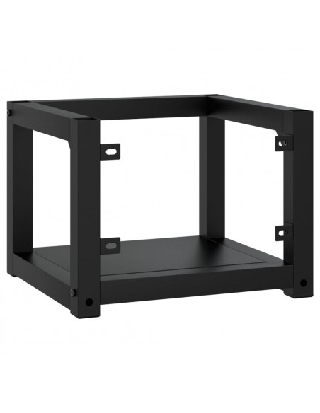 Struttura per Lavabo a Parete Nera 40x38x31 cm in Ferro