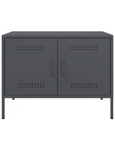 Mobili TV 2pz Antracite 68x39x50,5 cm in Acciaio