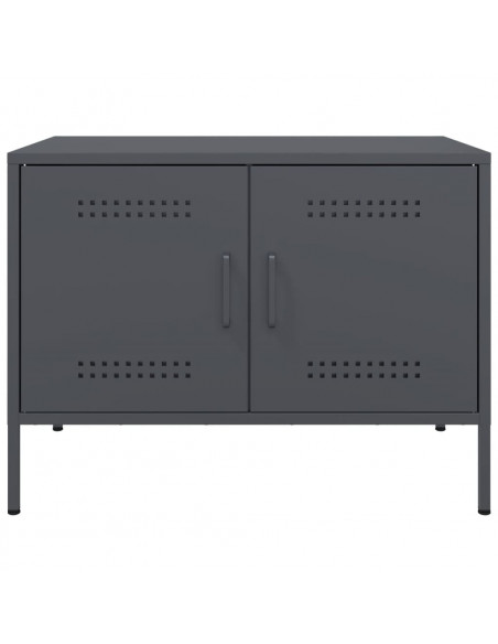 Mobili TV 2pz Antracite 68x39x50,5 cm in Acciaio