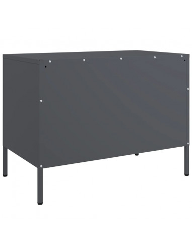 Mobili TV 2pz Antracite 68x39x50,5 cm in Acciaio