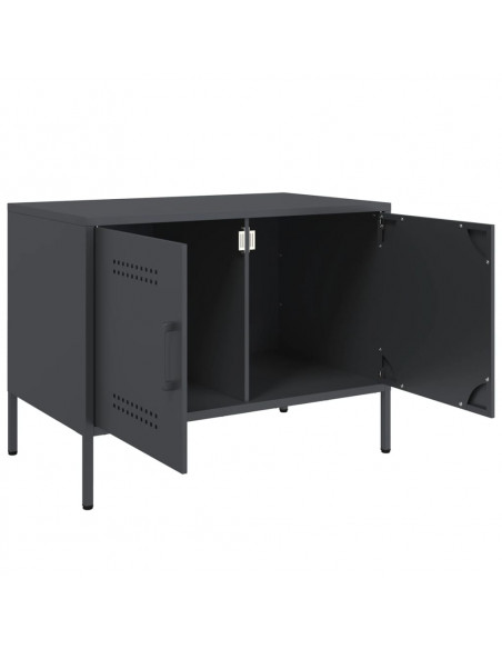 Mobili TV 2pz Antracite 68x39x50,5 cm in Acciaio