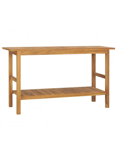 Vanità da Bagno in Legno Massello di Teak 132x45x75 cm