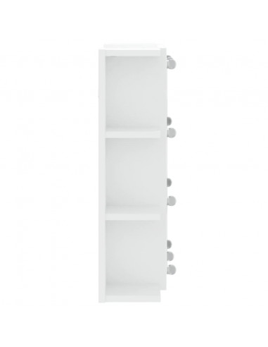 Mobile a Specchio con LED Bianco 70x16,5x60 cm